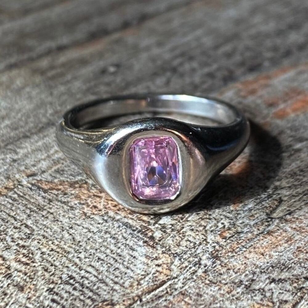 New Pink Gemstone Statement Ring - image 2